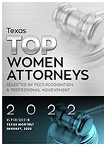 Texas Top Woman Attorneys 2022 Texas Top Woman Attorneys 2022